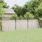 Cage pour poules argenté 600x105x120 cm acier galvanisé vidaxl Cage pour poules argenté 600x105x120 cm acier galvanisé vidaxl