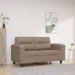 Vidaxl - canap  2 places cappuccino 120 cm similicuir