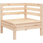 Vidaxl - canapé d'angle de jardin bois de pin massif Vidaxl - canapé d'angle de jardin bois de pin massif