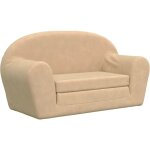 Canap� - lit pour enfants 2 places cr�me peluche douce vidaxl