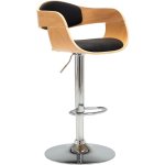 Vidaxl - tabouret de bar noir bois courb et similicuir