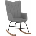 Les tendances - chaise à bascule gris foncé tissu vidaxl Les tendances - chaise à bascule gris foncé tissu vidaxl