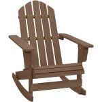 Vidaxl - chaise � bascule de jardin bois marron