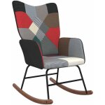 Chaise � bascule patchwork tissu vidaxl