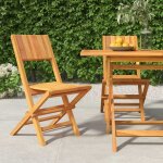 Vidaxl - chaises de jardin pliantes lot de 2 47x61x90cm bois massif teck