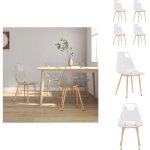 Vidaxl - chaises � manger lot de 4 transparent pet - chaise de salle � manger - chaises transparentes ...