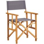 Vidaxl - chaise de metteur en scène bois massif d'acacia Vidaxl - chaise de metteur en scène bois massif d'acacia