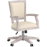 Vidaxl - chaise de bureau pivotante lin