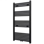 Sche - serviettes eau chaude  rails droits noir 600x1160 mm