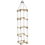 Vidaxl - chelle de corde pour enfants 200 cm bois