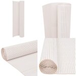 Clture de jardin double face 110x300 cm blanc - clture de jardin - clture pvc - clture blanche - ...