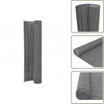 Vidaxl - cl�ture de jardin double face 110x300 cm gris - cl�ture de jardin - cl�ture pvc - cl�ture decorative ...