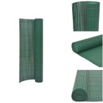 Vidaxl - cl�ture de jardin double face 110x400 cm vert - cl�ture de jardin - cl�ture pvc - cl�ture verte ...