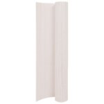 Clture de jardin double face 110x500 cm blanc