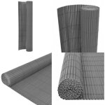 Clture de jardin double face 90x400 cm gris - clture de jardin - clture pvc - clture grillage - clture ...