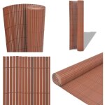 Clôture de jardin double face pvc 90 x 300 cm marron - clôture jardin - clôture pvc - clôture double ... Clôture de jardin double face pvc 90 x 300 cm marron - clôture jardin - clôture pvc - clôture double ...