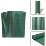 Vidaxl - cl�ture de jardin double face pvc 90 x 500 cm vert - cl�ture jardin - cl�ture pvc - cl�ture ...
