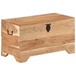 Coffre de rangement bois d'acacia solide vidaxl Coffre de rangement bois d'acacia solide vidaxl