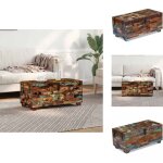 Vidaxl - coffre table basse bois de r�cup�ration massif 80x40x35 cm - table basse vintage - table basse ...