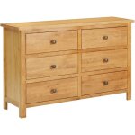 Vidaxl - commode 105x33, 5x73 cm bois de ch�ne massif