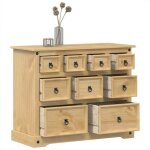 Vidaxl commode corona 101x45x82 cm bois massif de pin