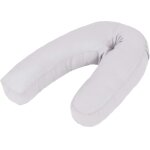 Vidaxl coussin de grossesse en forme de j 54x(36 - 43) cm gris