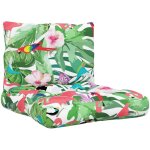 Coussins de palette lot de 2 multicolore tissu oxford vidaxl