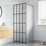 Vidaxl - cran de douche verre tremp� d�poli 80x195 cm