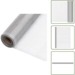 Vidaxl - cran en treillis aluminium 112x1000 cm argent� - trellis aluminium - �cran aluminium - cl�ture ...