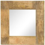 Vidaxl - d�coration murale miroir 50 x 50 cm cadre en bois massif