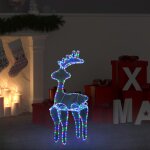 Décoration de noël de renne avec maille 306 led 60x24x89 cm Décoration de noël de renne avec maille 306 led 60x24x89 cm