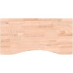 Vidaxl - dessus de bureau 80x(36 - 40)x2, 5 cm bois massif de h�tre