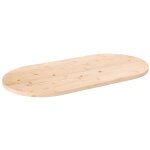 Dessus de table 100x50x2, 5 cm bois de pin massif ovale