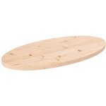 Dessus de table 70x35x2, 5 cm bois de pin massif ovale Dessus de table 70x35x2, 5 cm bois de pin massif ovale
