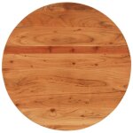 Vidaxl - dessus de table �80x3, 8 cm rond bois massif d'acacia