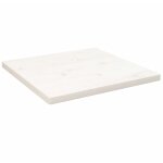 Dessus de table blanc 50x50x2, 5 cm bois de pin massif