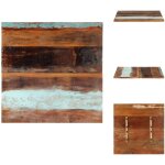 Vidaxl - dessus de table carr� 80x80 cm 25 - 27 mm bois de r�cup�ration - plateau de table - dessus de ...
