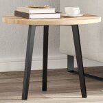 Vidaxl ? dessus de table rond 50 cm ? bois massif d'acacia non trait� ? �paisseur 2 cm ? surface lisse ...