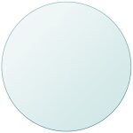 Vidaxl ? dessus de table ronde en verre tremp� 800 mm ? �paisseur 10 mm ? compatible tables modernes ...