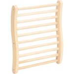 Dossier de sauna en forme de s bois massif de pin vidaxl