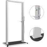 Vidaxl douche d'ext�rieur avec receveur wpc acier inoxydable