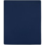 Drap - housse jersey bleu marine 140x200 cm coton