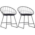 Vidaxl - ensemble de 2 chaises de restauration avec une session similaire disponible en diff�rentes couleurs ...