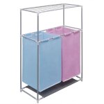 Ensemble de 2 paniers  linge avec tendoir