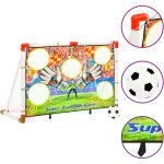 Ensemble de buts de football enfant avec panneau 120x51x77, 5 cm