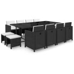 Vidaxl - ensemble � manger d'ext�rieur 13 pcs coussins r�sine tress�e