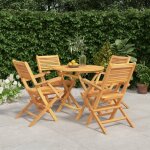 Vidaxl - ensemble � manger de jardin 5 pcs bois de teck massif
