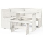 Vidaxl - ensemble de restauration 3 pcs en bois avec 2 bancs et tables disponibles diffrentes nuances ...
