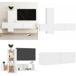 Vidaxl - ensemble de meubles tv 3 pcs blanc bois d'ingénierie - meuble tv mural - meuble tv blanc - ensemble ... Vidaxl - ensemble de meubles tv 3 pcs blanc bois d'ingénierie - meuble tv mural - meuble tv blanc - ensemble ...