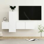 Vidaxl - ensemble de meubles tv 3 pcs blanc bois d'ingénierie Vidaxl - ensemble de meubles tv 3 pcs blanc bois d'ingénierie